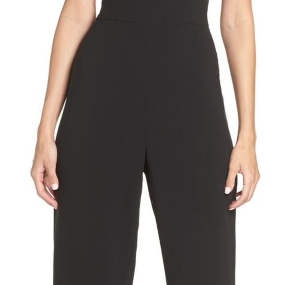 French Connection Sweetheart Flared Leg Jumpsuit 2 - Picture 4 of 16